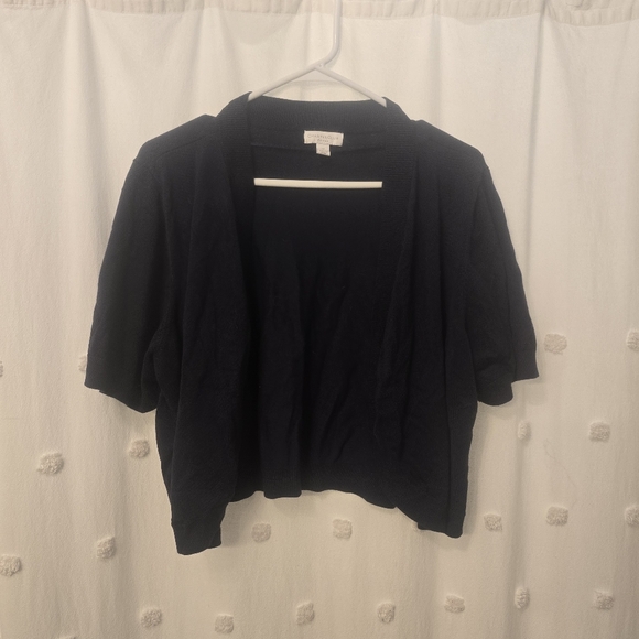 Charter Club Navy Blue Open-Front Shrug Size 3x - Picture 1 of 4